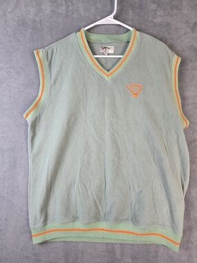 Callaway Golf Sport Vest  Men's Sweater Sleeveless Top Green Large